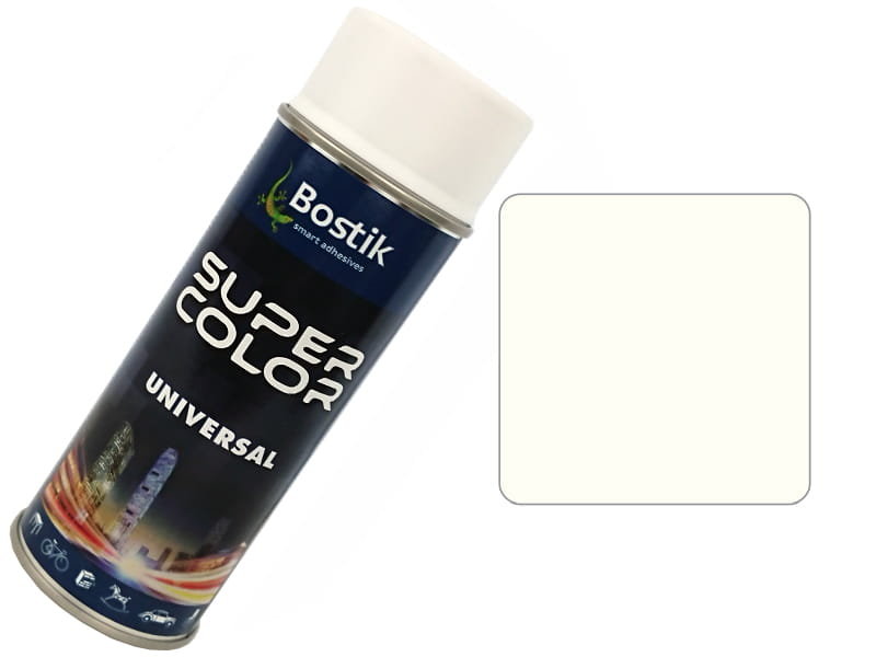 Bostik Farba w sprayu uniwersalna 400ml biały matowy RAL9010) BOKSC263150