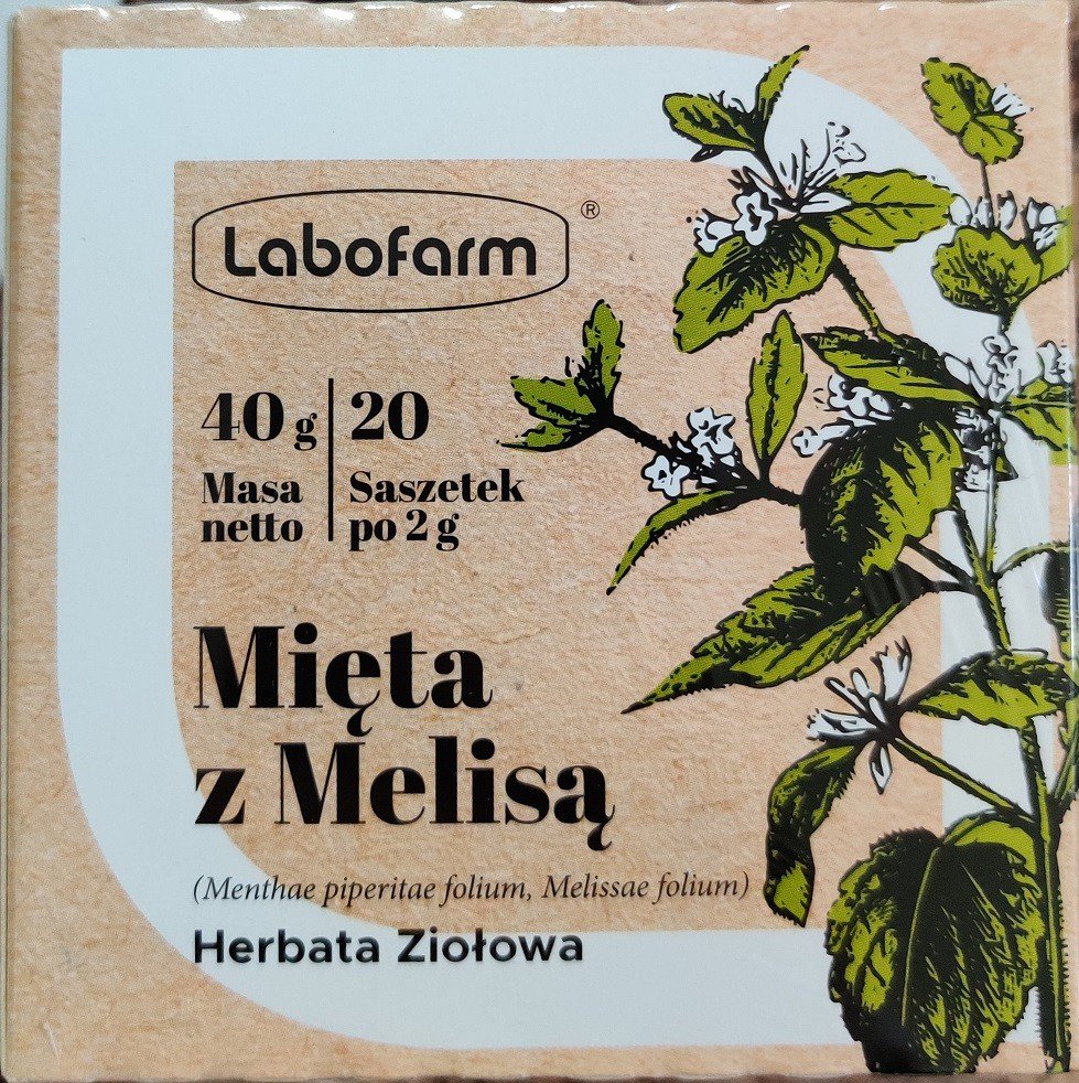 Labofarm Mięta z melisą Herbata ziołowa, 20sasz.