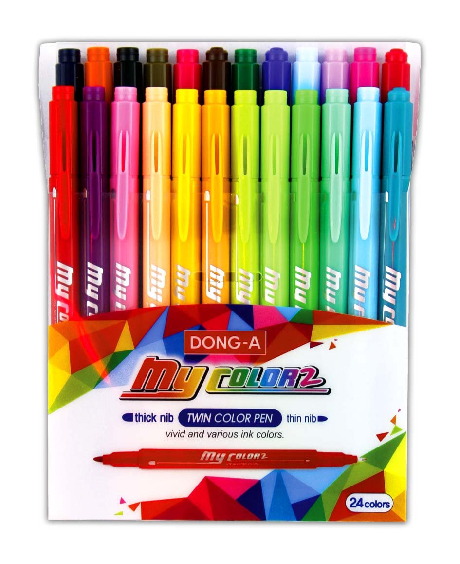 Dong-A Pisaki dwustronne My Color 24 kolory DONG-A