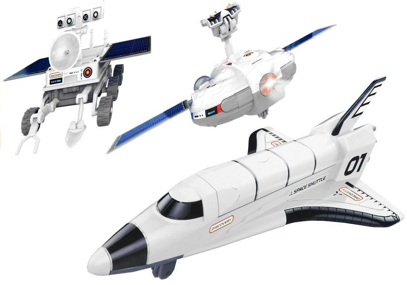 Import leantoys Zestaw Kreatywny Kosmiczny Solarny 3w1 Łazik DIY 3717