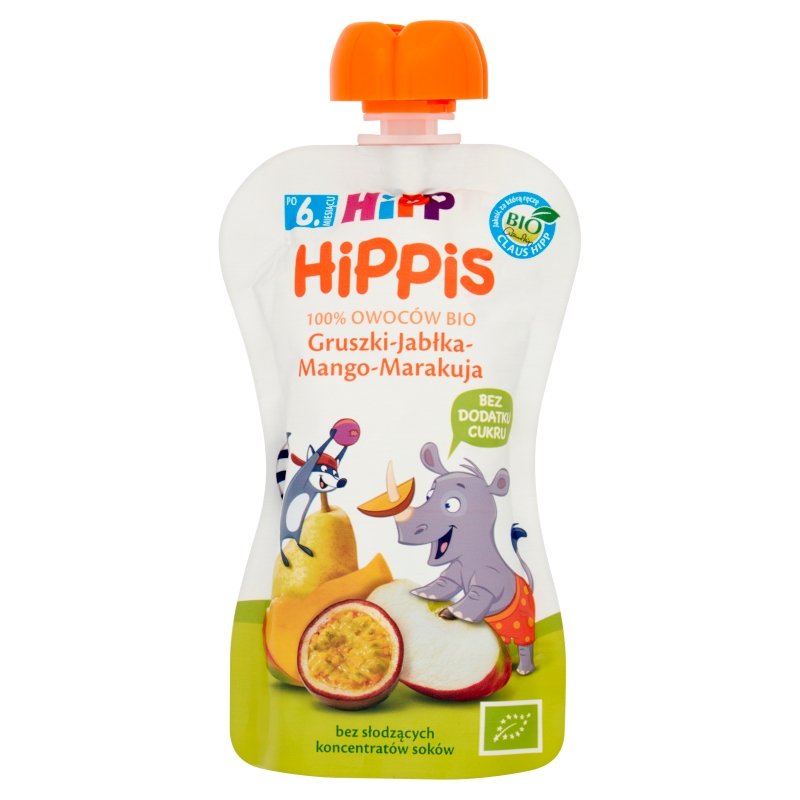 Hipp Hippis Mus Gruszki-Jabłka-Mango-Marakuja 100 g