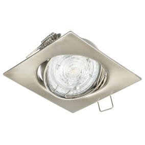 Oprawa sufitowa wpuszczana regulowana kwadrat ONYKS chrom mat (stalowa) LUX01279