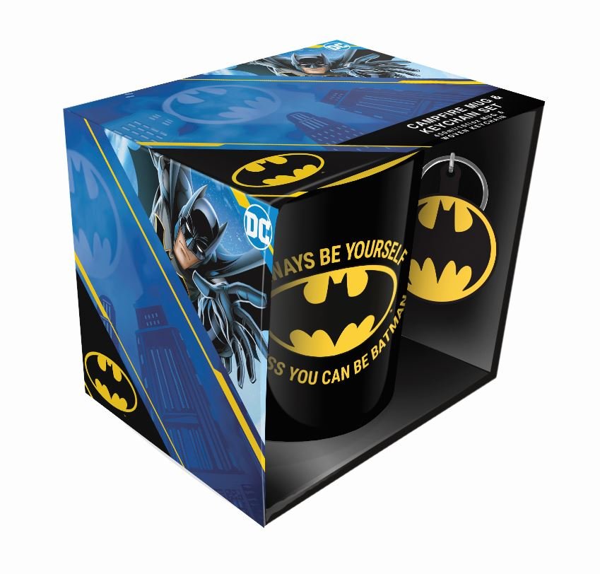 Batman, Zestaw Kubek Z Brelokiem, Żółto-Czarny