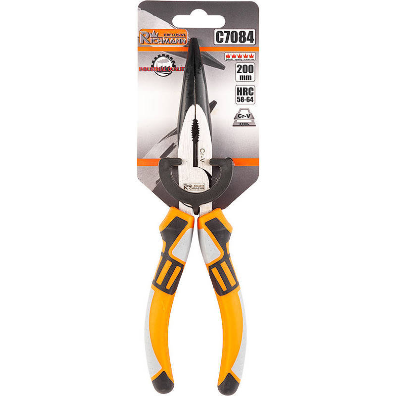 Szczypce Wydłużone Wygięte 200MM Richmann C7084