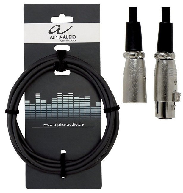 Alpha Audio Mikrofon Alpha audio 190040 Basic Line przewód o długości 3 m, XLR) 190040