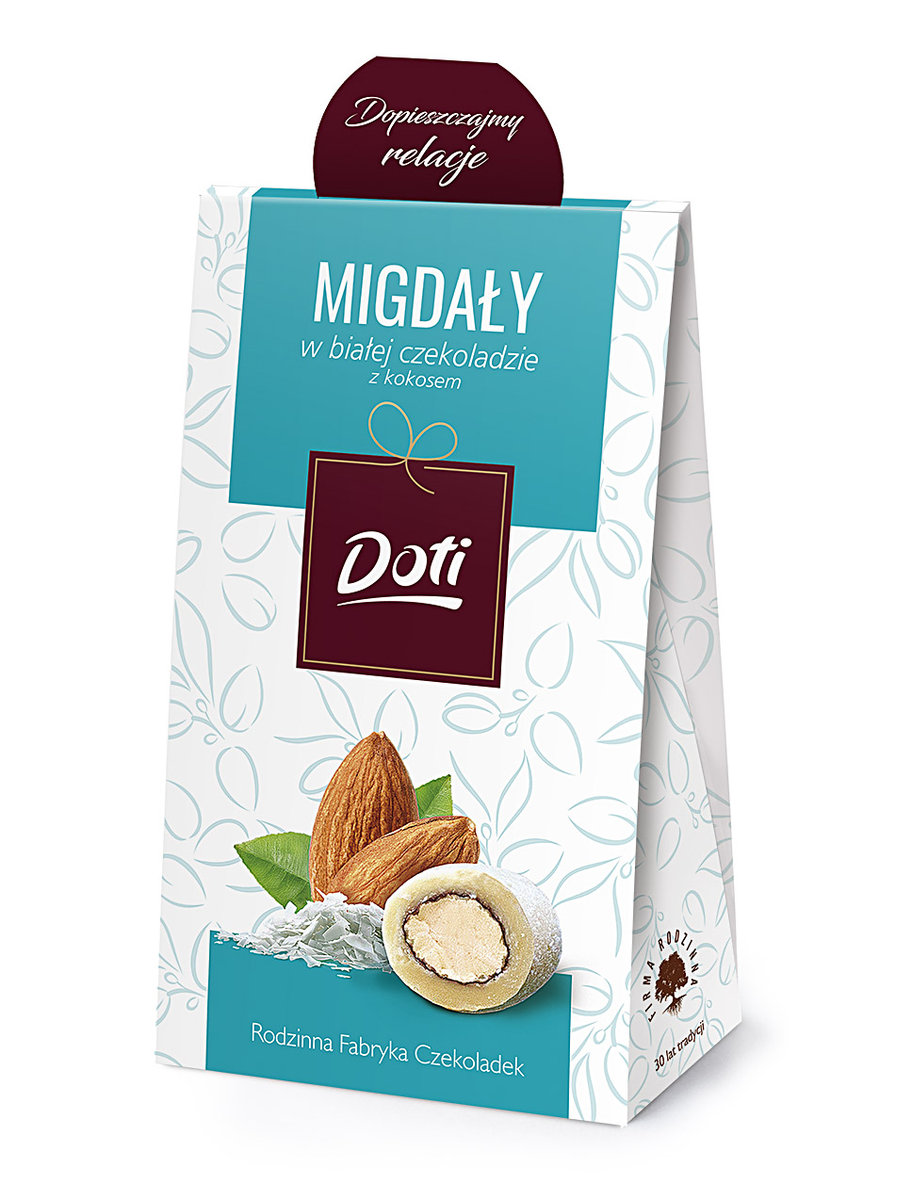 Doti Migdały w białej czekoladzie z kokosem 100 g