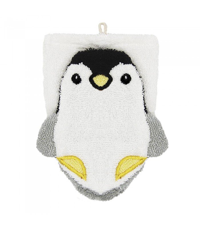 Myjka Do Kąpieli Dla Dzieci, Rękawica Kąpielowa Mała, Pingwin Filip, Bawełna Organiczna, Gots, Fürnis