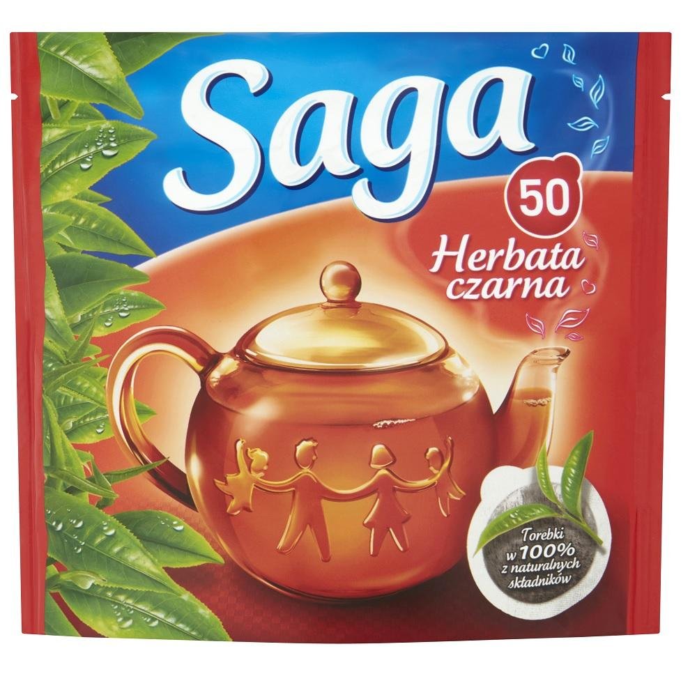 Saga Herbata ekspresowa 50 torebek 70g