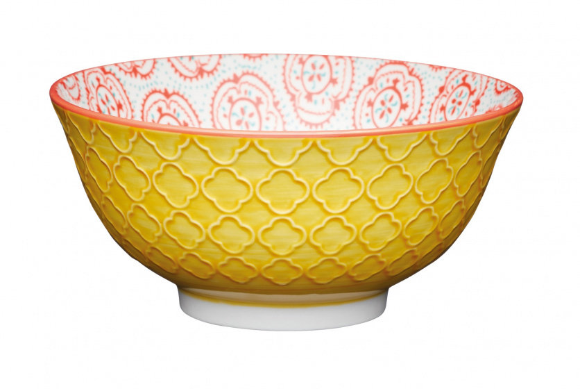 misa Yellow Floral 15,7 cm ceramika żółta/czerwona