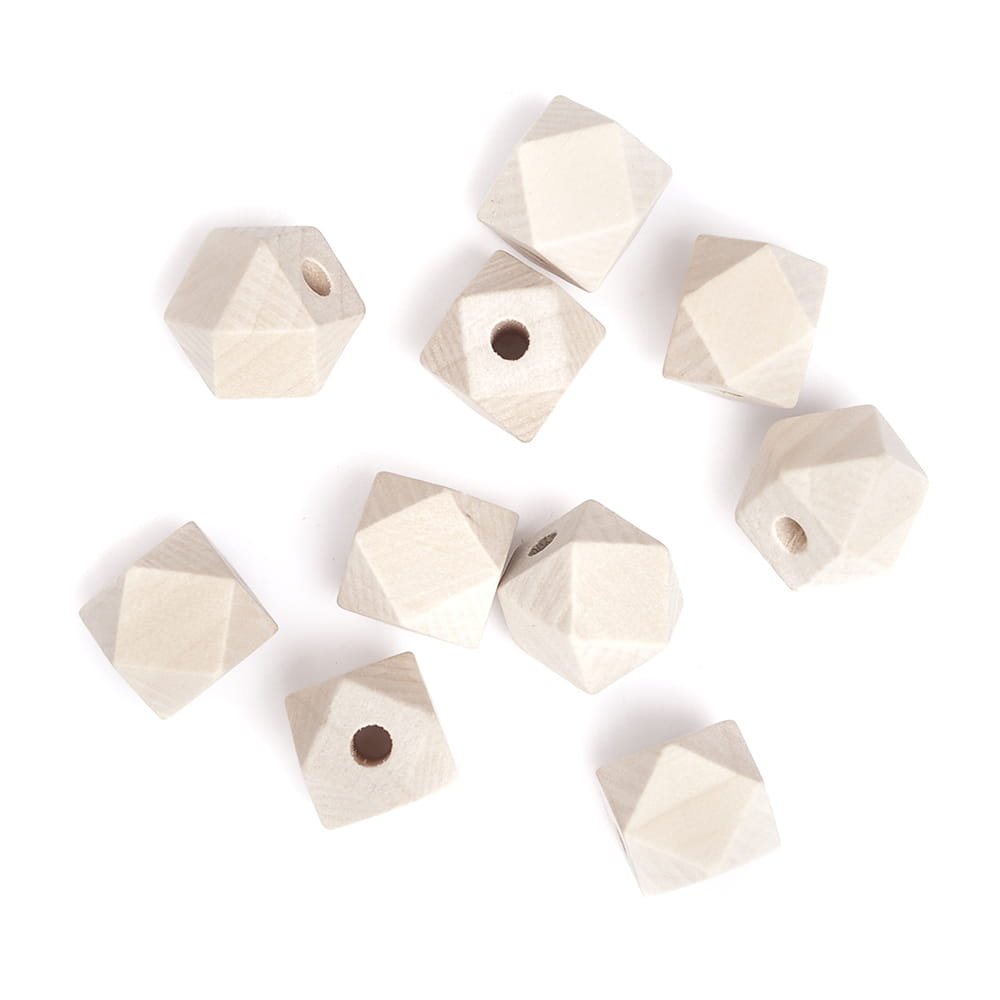 Koraliki Drewniane Do Makram Geometryczne 15Mm 10Szt Dalprint