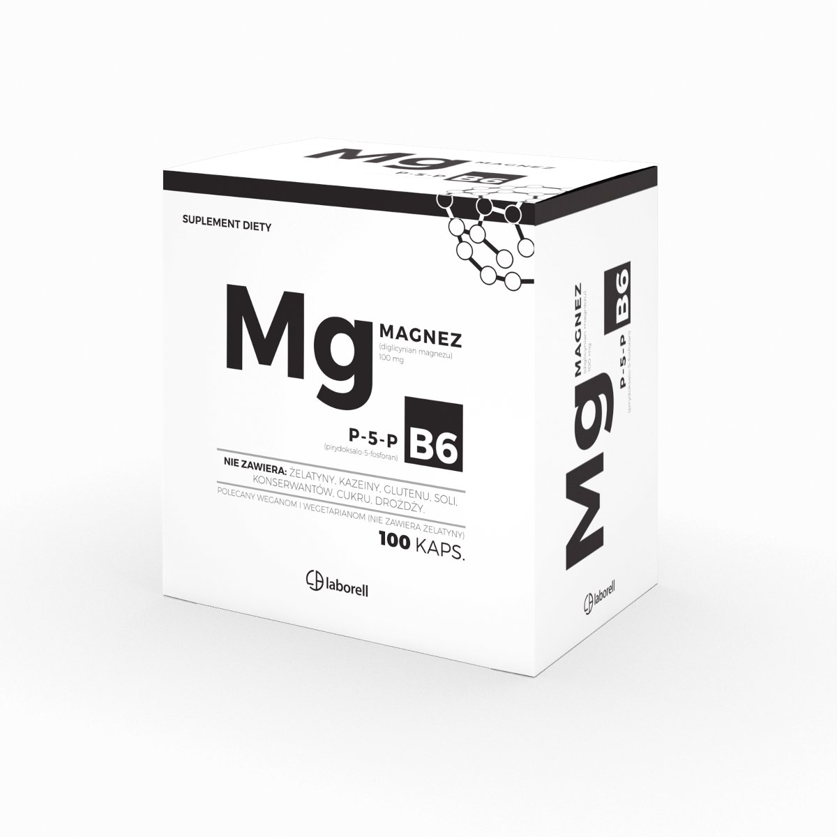 LABORELL Magnez MG + witamina B6 - 100% WEGE 100 kaps