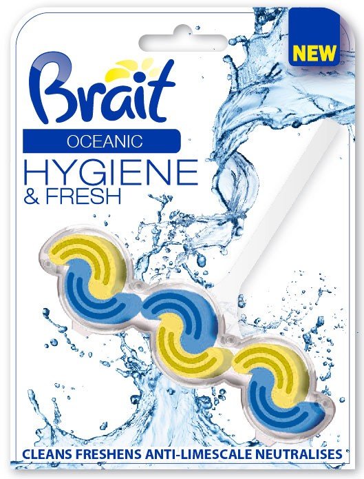 Kostka do WC Brait - 45+6G / oceanic / dwufazowa