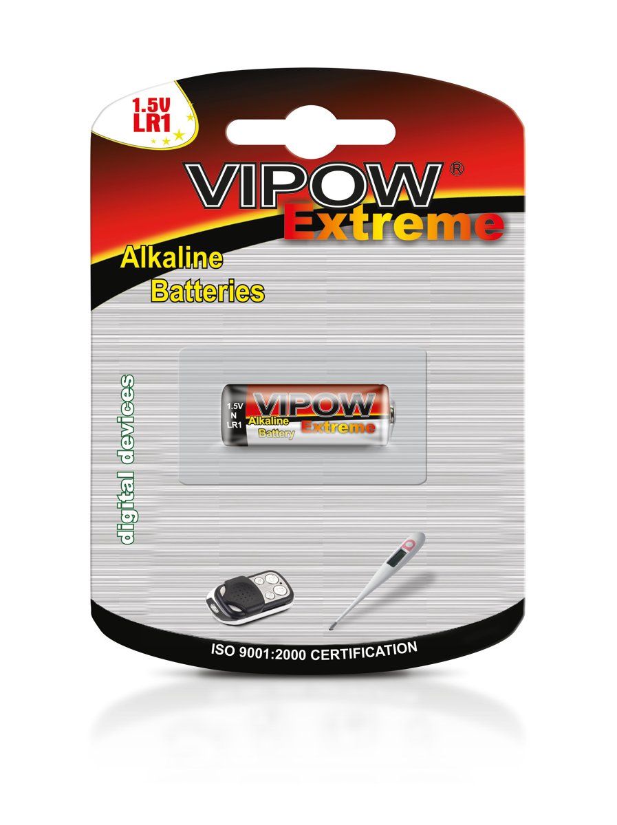 Vipow Bateria alkaliczna EXTREME LR1 1szt/bl LEC-BAT0095B