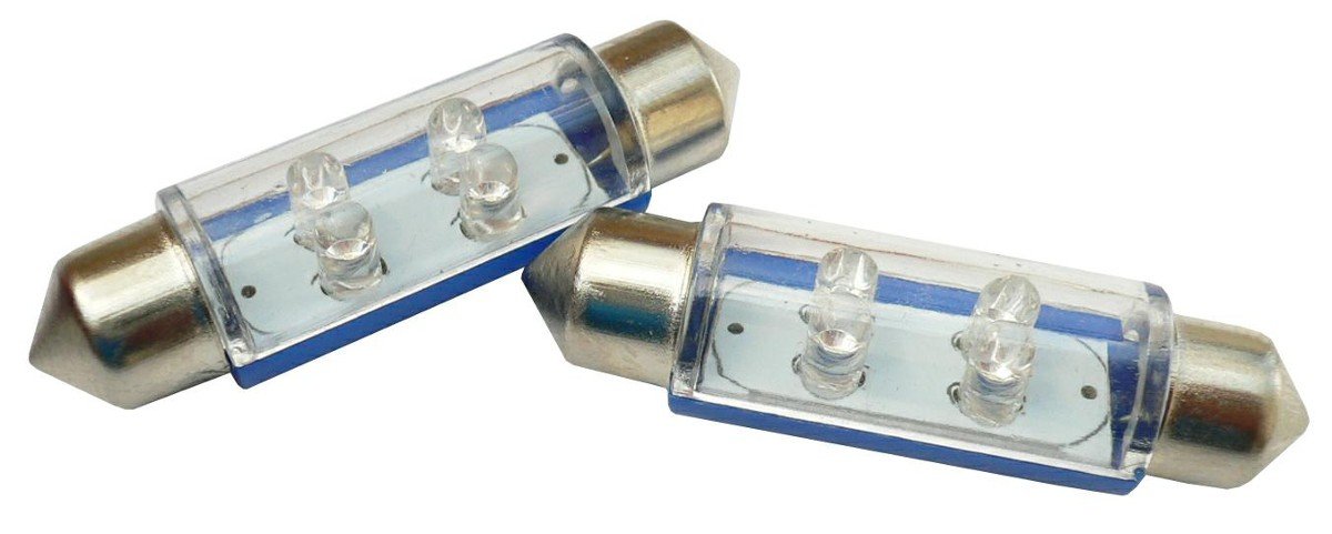 Żarówka Samochodowa Led 12V5W Sv8.5-4 Led Niebieska