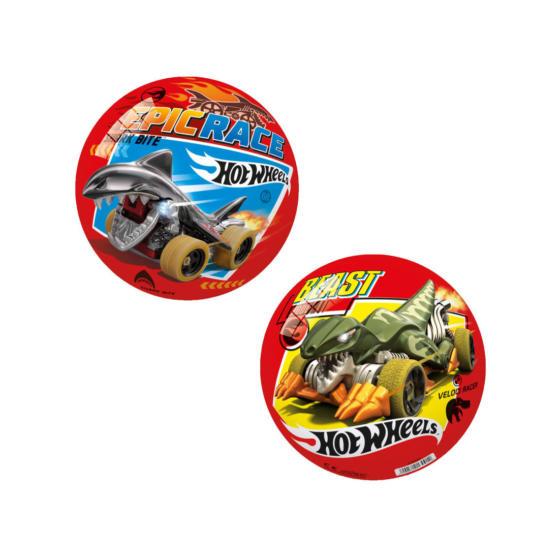 Piłka Gumowa Hot Wheels Auta Licencja Duża 23Cm