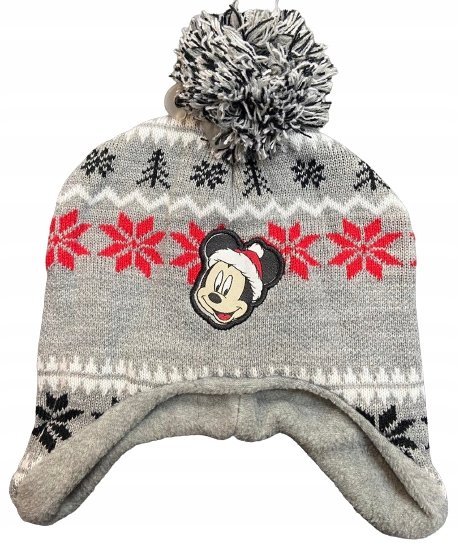 Myszka Mickey Czapka Zimowa Dla Niemowląt 2-6Mies