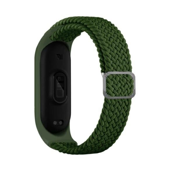 Beline pasek Mi Band 5/6 Textile zielony/green
