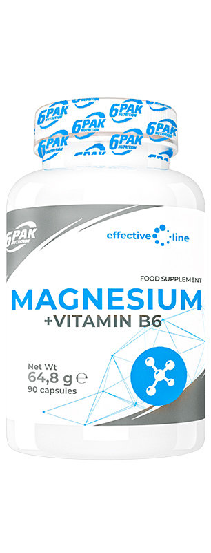 6Pak Magnez EL Magnesium B6 90 kaps