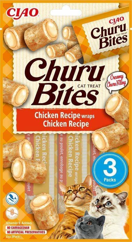 Inaba Ciao Ciao Cat Churu Bites Chicken Recipe Wraps Kurczak 30g Inaba Ciao |