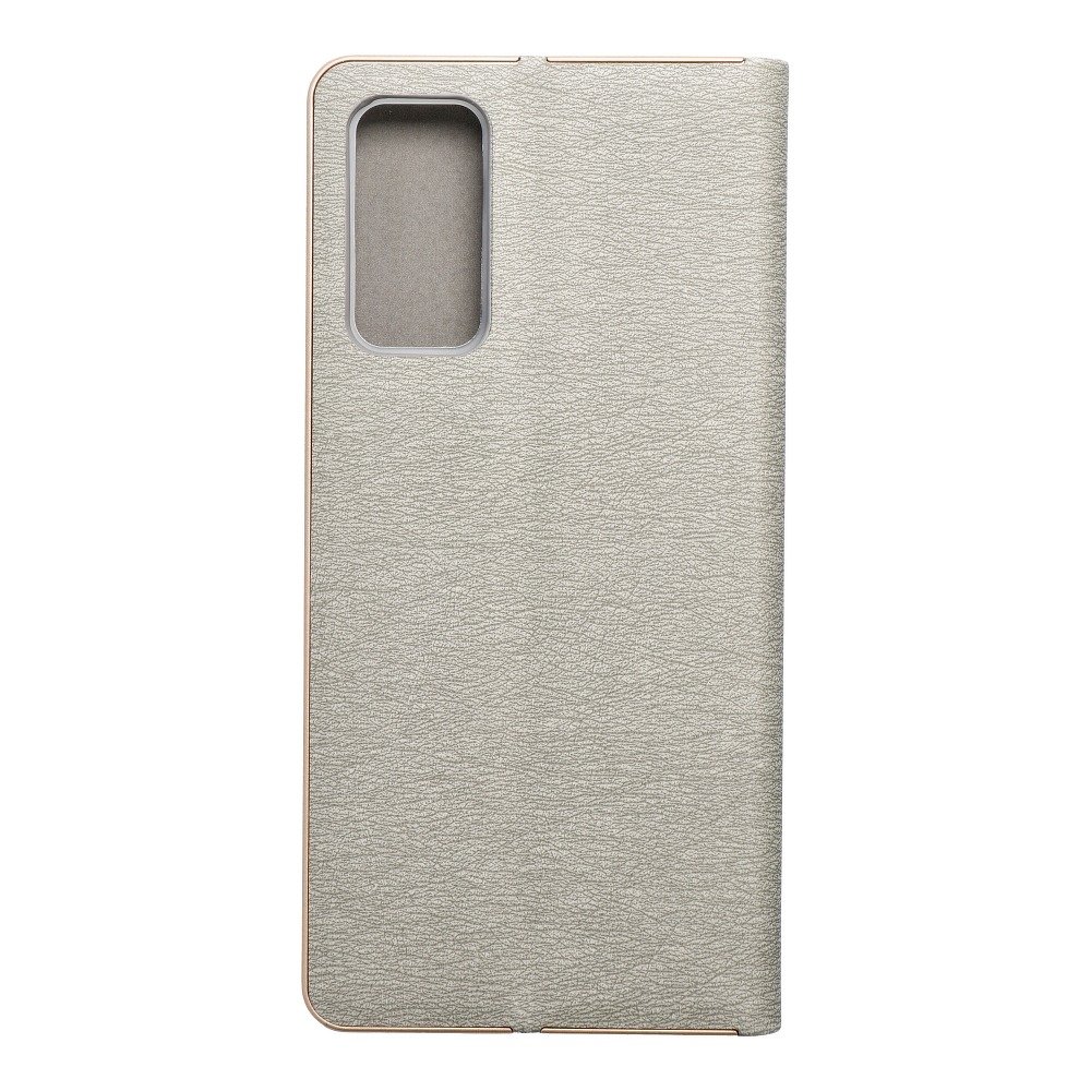 Forcell Kabura LUNA Book Gold do SAMSUNG Galaxy S20 FE / S20 FE 5G srebrny