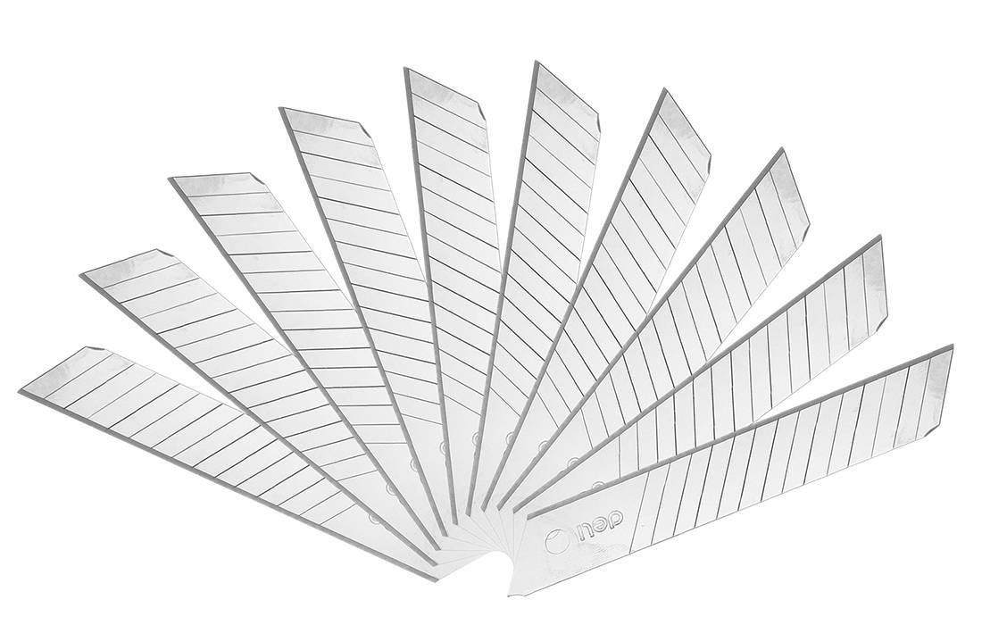 Ostrza zapasowe Deli Tools EDL-DP,  18mm,10 sztuk (srebrne)