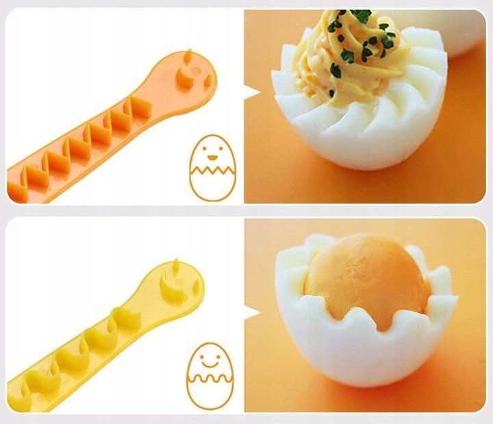 Krajalnica do jajek wykrawacz wzorów dekorator