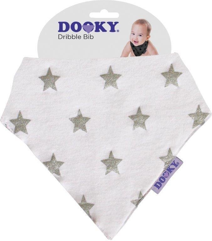 Xplorys DOOKY Dribble Bib chustka, śliniak, bandamka Silver Stars T-XP-126907
