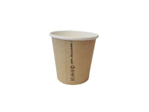 Kubki papierowe jednorazowe kraftowe 100ml 50szt