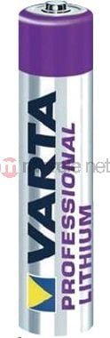 Varta Professional Lithium AAA bateria (1,5 V, 1100 mAh 4-częściowy Blister) 4008496680443