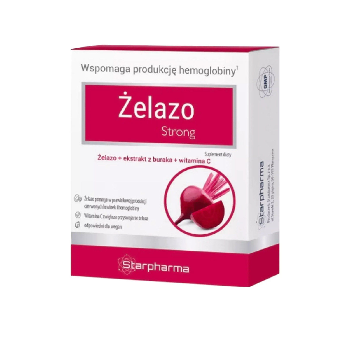 Фото - Вітаміни й мінерали Starpharma Żelazo Strong 30 kapsułek 