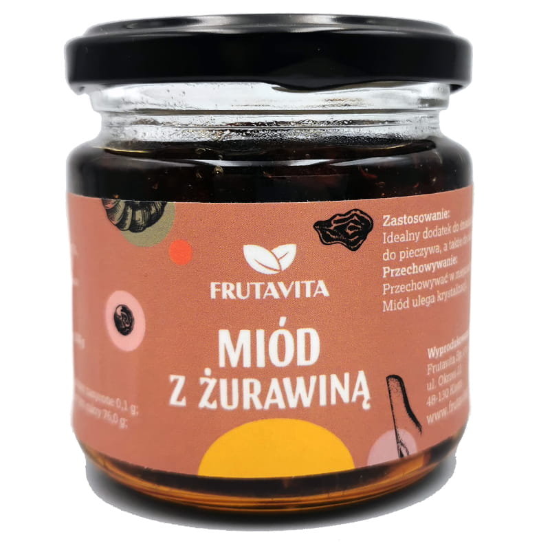 Miód z żurawiną 220 g