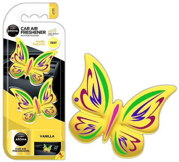 MTM INDUSTRIES Odświeżacz powietrza aroma fancy shapes butterfly wanilia AMI-A83538