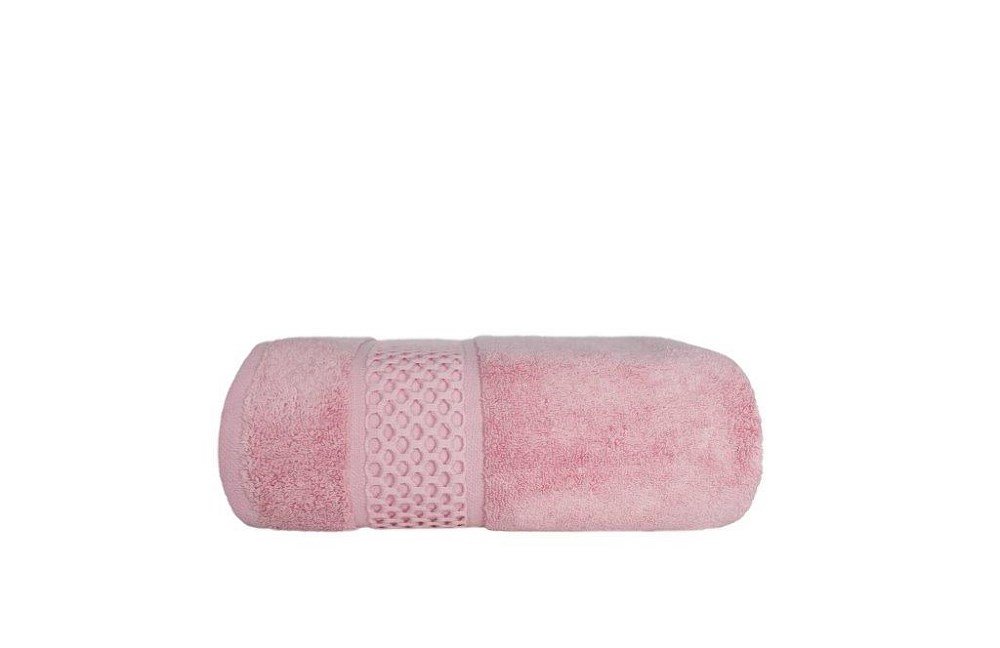 Ręcznik Rete 50x90 cm różowy frotte 650 g/m2 bawełniany przędza dwupętelkowa soft touch 24/2