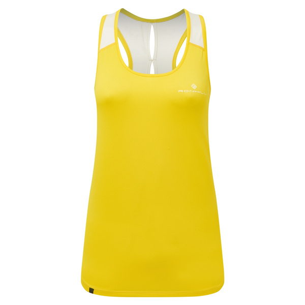 RONHILL Koszulka biegowa damska TECH REVIVE RACER VEST solar/vanilla