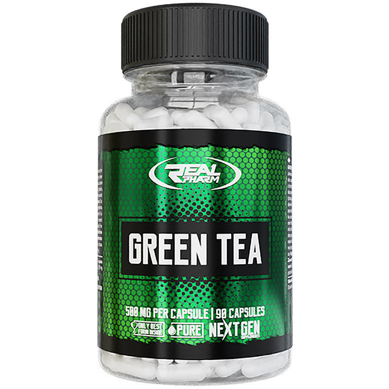 Zdjęcia - Spalacz tłuszczu Real Pharm Green Tea 500mg 90caps 