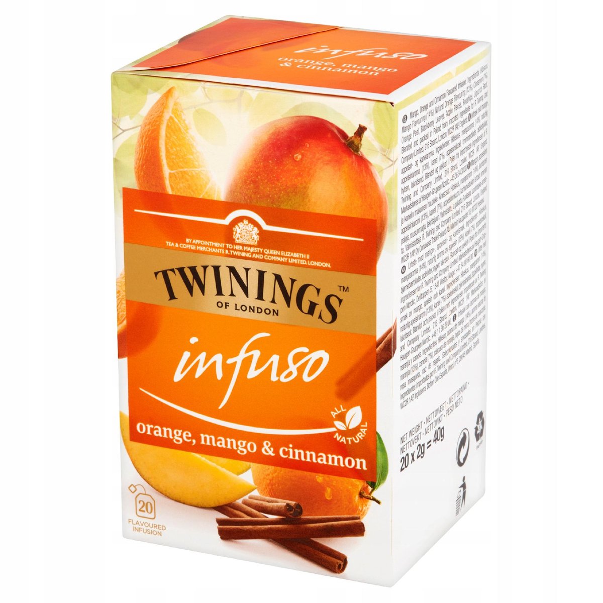Twinings Infuso Herbata mango pomarańcza cynamon