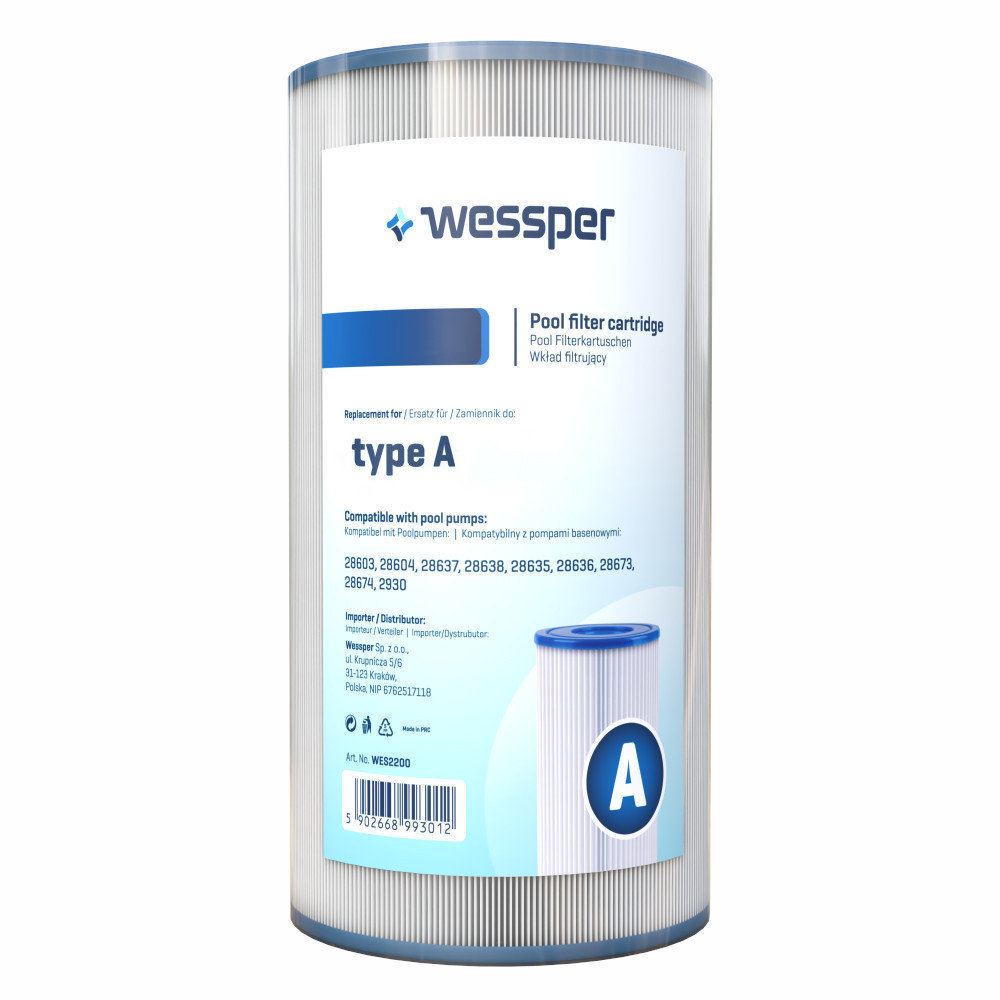 Wessper Filtr do pompy basenowej Intex TYP A 29003 (Zamiennik)