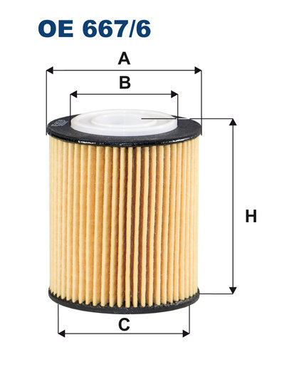 Filtron OE 667/6 FILTR OLEJU CITROEN BERLINGO 18-, C-ELYSSE 18-, DS3 18-, FORD FOCUS 18-, OPEL CROSLAND 18-, PEUGOEOT 2008 -18 OE667/6