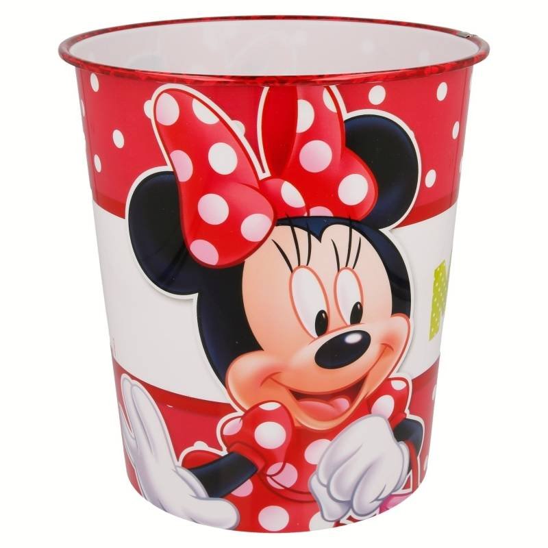 Mickey Mouse Joy Toy 72288 kosz na śmieci Minnie wykonane z tworzywa sztucznego 72288