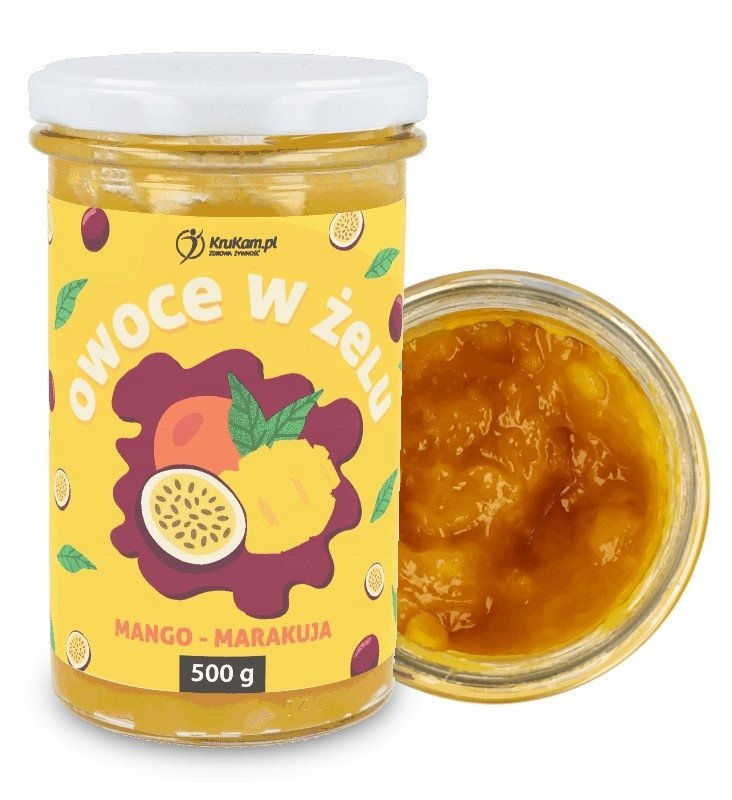 KruKam Frużelina Owoce w żelu Mango-Marakuja 500g