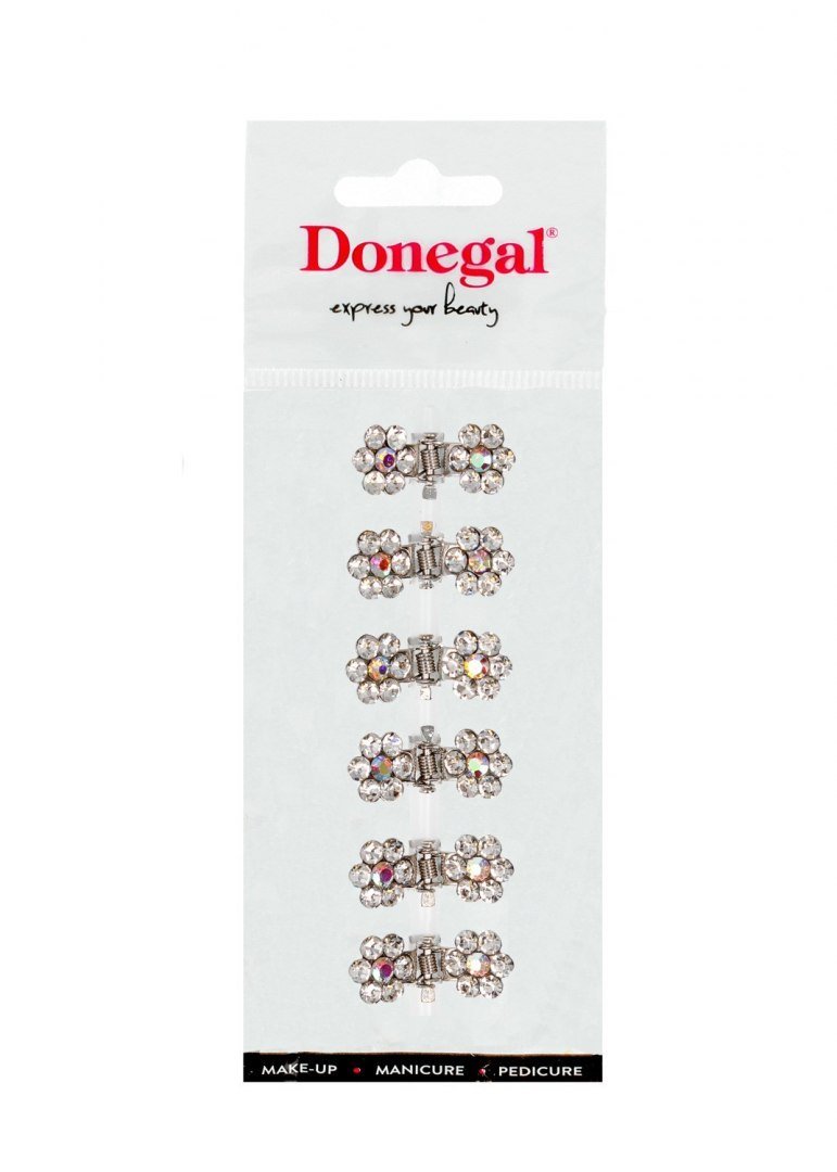 Donegal, Ozdoby do włosów mini klamerki FA-5702, 6 szt.