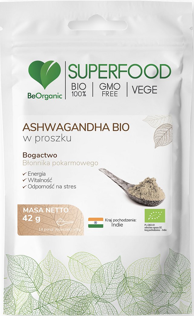 Be Organic - Bio Superfood Ashwaganda w proszku