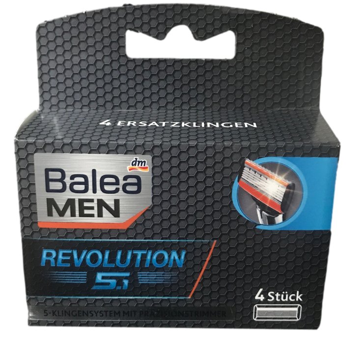 Balea, Men Revolution, wkład do maszynki, 4 szt.