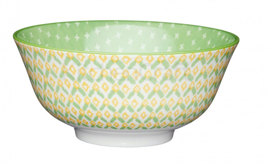 KitchenCraft miska 15,5 cm ceramiczna jasnozielona/żółta twm_928782