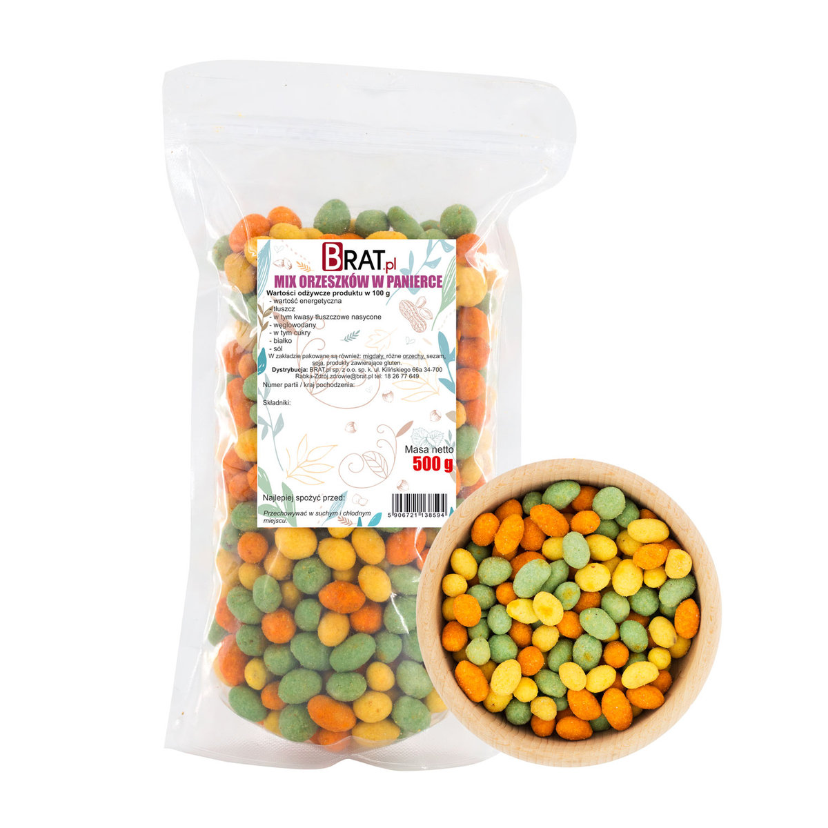 Mix Orzeszków W panierce 500G Mieszanka Orzeszków Ziemnych