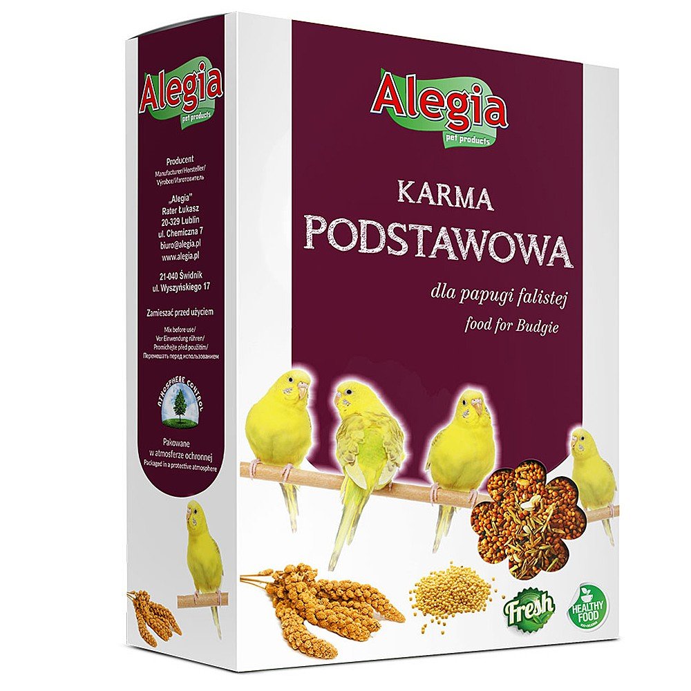 Alegia karma podstawowa dla papugi falistej 500g PAPUGA FALISTA 500G
