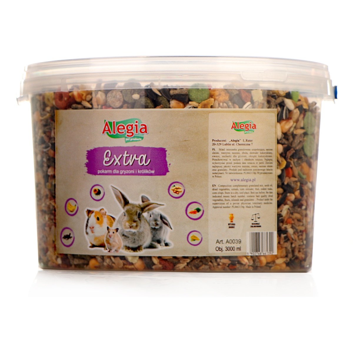 Alegia - Extra Pokarm Dla Gryzoni I Królików 2Kg