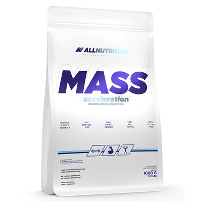 ALLNUTRITION Odżywka węglowodanowo-białkowa MASS ACCELERATION 1000g BANANA unisex 5902837700564