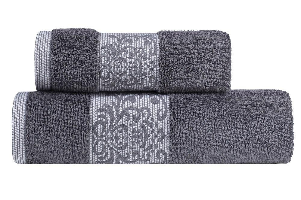 Zaratex Ręcznik Gloria 50x90 grafitowy 500g/m2 frotte MKO-2310044