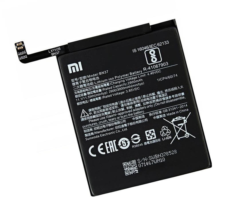 Bateria do XIAOMI REDMI MI 6 6A BN37 3000 mAh